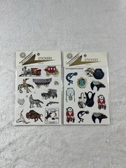 Sealed NIP Vintage High Desert Southwest Stickers – Foil Native Motif – Lot Of 2