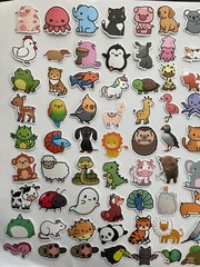 Animal Stickers – 100 STICKERS – Cute Animals Funny Stickers, Kids, Boys, Girls