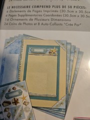 Paper Reflections scrapbook almost finished pages SEASIDE 50 pieces