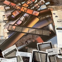 2-100pcs Movie Film Stickers for Scrapbook Kit Film Strip Photo Frame Movie Film