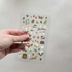 Suatelier Little Forest Fall Stickers Junk Journal Collage Scrapbooking Planner