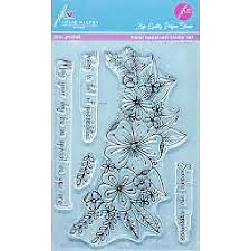 JULIE HICKEY ACRYLIC STAMP FLORAL HAPPINESS