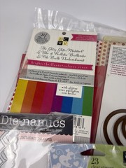 SCRAPBOOK LOT VALENTINES DAY Hearts Paper Stickers. Stamps Crafting