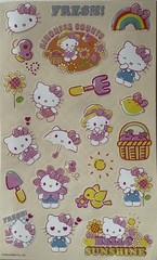 KINDNESS COUNTS HELLO KITTY Stickers(22pcs)Sanrio•Gardening •Sunshine•Flowers.