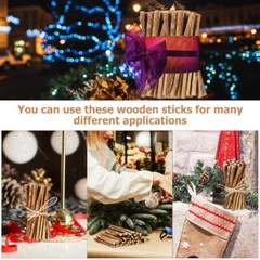 50 Pcs Wooden Sticks for Crafts Branches Craft Log Sticks Rustic Home Decors
