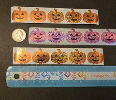 20 HALLOWEEN STICKERS/JACK O LANTERN STICKERS/PUMPKIN STICKERS/REWARD STICKERS