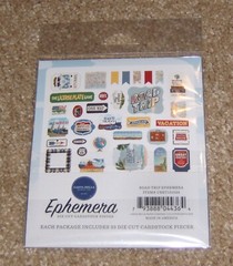 Carta Bella Ephemera DieCut Assortment ~ Road Trip.. 33 pieces