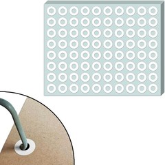 Vinyl Document Protection: 1200 Counts of White Hole Punch Reinforcement Labels