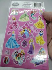 Disney Princess Stickers 123 On 6 Sheets 2 Designs