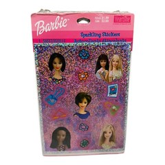 VTG Heartline by Hallmark BARBIE Sparkling Stickers 2000 Mattel – 1 Sheet NEW