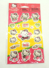 Vintage Sanrio Hello Kitty Puffy Stickers Cheerleader AGC Stickety Doo Da NEW
