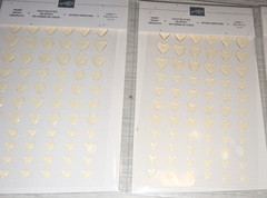 2 Pkgs – 216 Pieces Stampin’ Up! Heart Epoxy Droplets Embellishments LOT