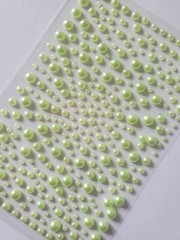 CraftbuddyUS 325 MINT Pearl Self Adhesive Diamante Rhinestone Gems