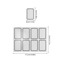40 Sheets Transparency Stickers Self-adhesive Clear for Packaging Label