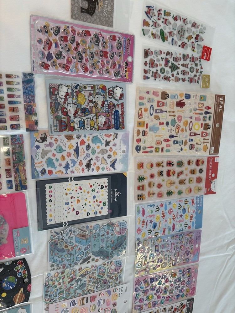 Kawaii Kamio Mind Wave Sanrio Variety Stickers Sheets Flakes Japan Lot NEW
