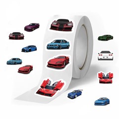 500Pcs/Roll Children Cars Reward Stickers School Students Cartoon Encourageme…