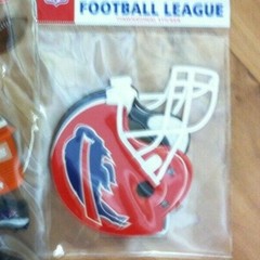 BUFFALO BILLS Football NFL 3D Helmet Sticker Set Scrapbooking Card Making