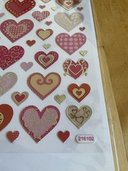 Valentine Paper Crafts Stickers Lot 3 Packs