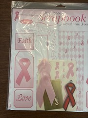 Pink Ribbon Journal Scrapbook Bundle Planner Kit Ribbon Paper