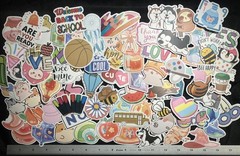 💣 LOT OF 50 RANDOM STICKER BOMB lots of styles Decals assorted decorations