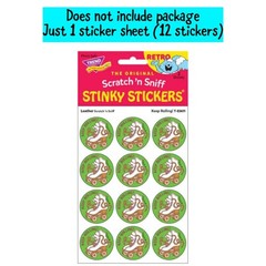 Retro Trend Scratch ‘n Sniff «Keep Rolling!» Sticker Sheet – Leather Scented