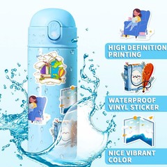 100 Pcs Book Stickers Bulk, Reading Sticker for Water Bottles, Library Sticke…