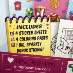 Shopkins Tasty Treats Variety Sticker Fun Pack 100+ Stickers & Coloring Pages