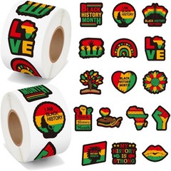 Multi-Use 1000 Pcs Black History Celebration Stickers – Long-Lasting & Stylish