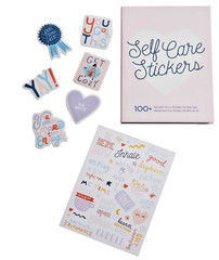 *WORLDTRAVELER SelfCare Sticker Book Hardcover 5×7 Art WOMEN EMPOWER JOURNAL A28