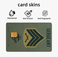USMC SERGEANT UNITED STATES MARINE CORP CREDIT DEBIT CARD SKIN STICKER 1PC
