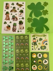 🍀 72 + SHAMROCK CLOVER ST PATRICK’S DAY STICKERS & Decals Green Irish Luck 🍀