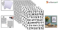 576-Piece Waterproof Vinyl Letter & Number Decal Set for School & Crafting