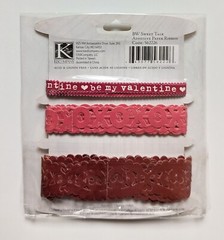 K&Company Brenda Walton Sweet Talk Valentine’s Day Adhesive Paper Ribbon