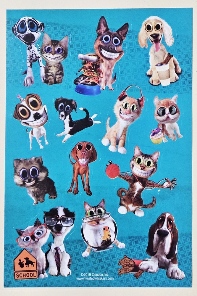 Cats And Dogs Sticker sheet