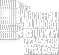 500 Pieces 10 Sheets Letter Stickers,Self Adhesive Vinyl Waterproof Mailbox Numb