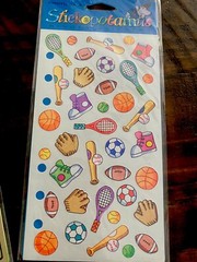 Lot of 2 Pkgs Stickopotamus Binder Stickers Sports Themes NIP