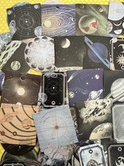 HUGE Lot of 90 Planets Stars Constellation Stickers Scrapbook Collage Paper