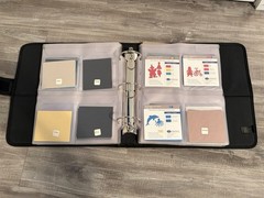 Creative Memories Binder w/ 8 Double Sided Sheets of Die Cuts/New and Used Sets