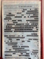 Six Letraset INSTANT LETTERING Transfer Letters Avant Garde Gothic Bold 24pt 1