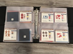 Creative Memories Binder w/ 8 Double Sided Sheets of Die Cuts/New and Used Sets