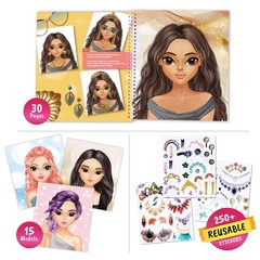 Sticker Stylish Dress up Jewelry. Sticker Activity Book for Kids. Learn Girls…