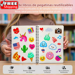 2 Pack Reusable Sticker Book Collecting Album Contains 30+30 Blank Release Paper