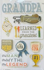 Greatest Grandpa G-Pa Family 3D Stickers Planner Crafts Father’s Day Scrapbook