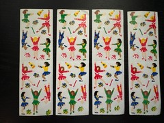 Vintage Mrs Grossman’s Girl’s Cheerleading Cheer Stickers 4 Sheets