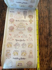 VTG PSX Wedding Stickers ROLL 2004 «Tying the Knot» 38 Sheets 12″x6″, 1330 Total