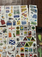 Vintage Creative Memories Travel Adventure London Fiesta Dimensional Stickers