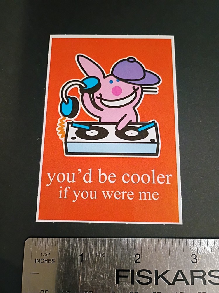 Happy Bunny Sticker Jim Benton Cute Funny Humor Vending Machine Sticker