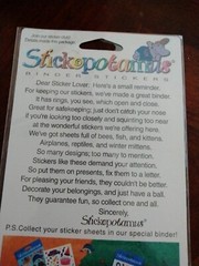 Stickopotamus BEER BINDER STICKERS NEW IN PACKAGE