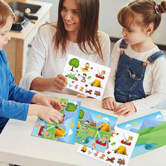24 Mini Sticker Scenes for Summer Camp Adventure Educational Activities