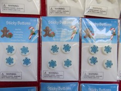 Scrapbooking/Crafting ~ 16 Sticky Buttons (Christmas +) & 5 Anchor Sew On
